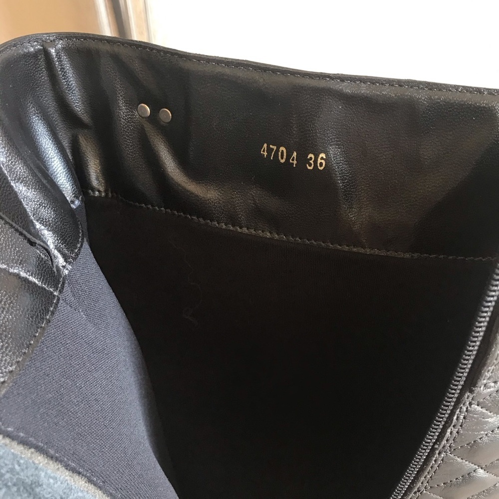 Carmen Steffens Black Quilted Boots - Picture 9 of 10